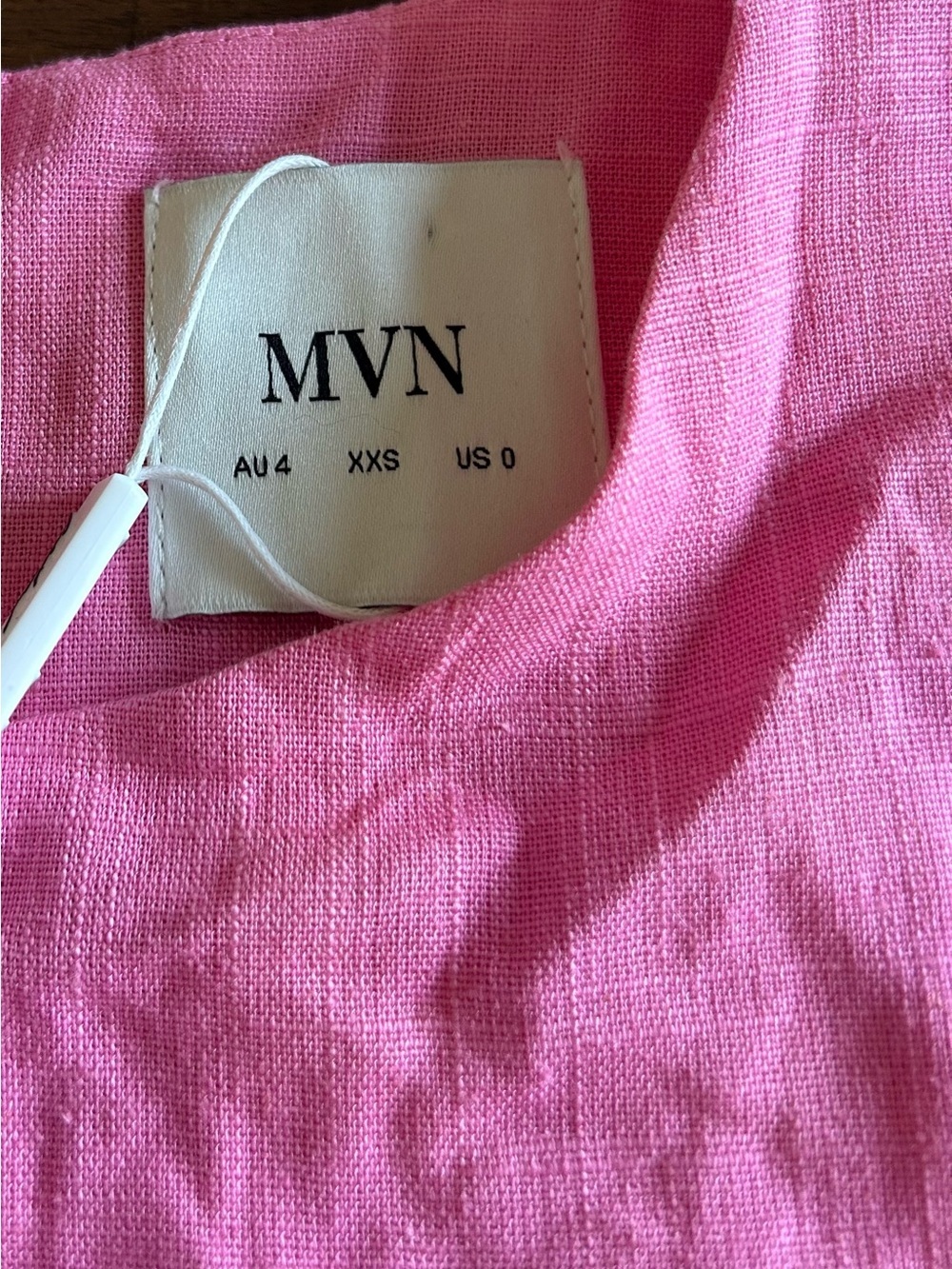 Petal & Pup MVN Femme Jumpsuit Size 0 Pink Linen Blend Wide Leg NEW With Tags - Picture 16 of 16